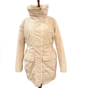 POSTCARD  ivory cream puffer coat like new Sz XL